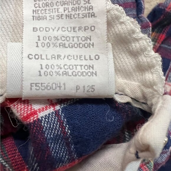 Carter's Plaid Dress Peter Pan Collar Long Sleeve 4T Peasant Classic Cottage - Picture 9 of 9